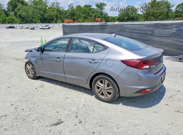5NPD84LF5KH421493 2019 HYUNDAI ELANTRA Gray Trasero izquierdo