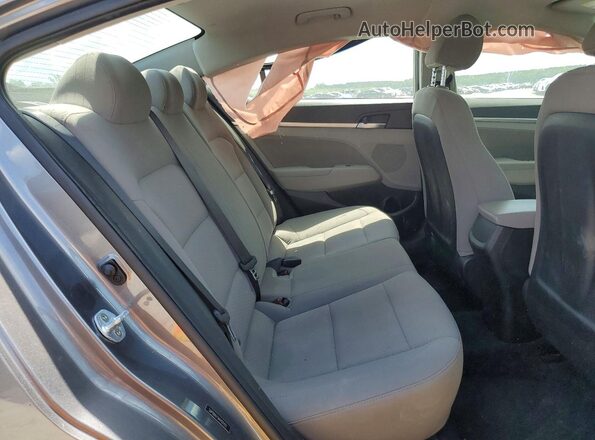 5NPD84LF5KH421493 2019 HYUNDAI ELANTRA Gray Vista de los asientos traseros