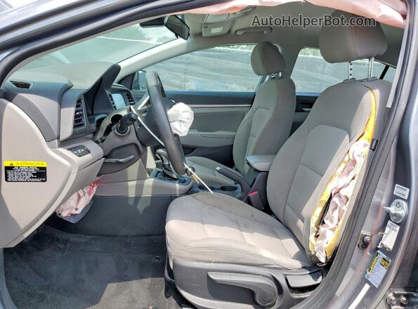 5NPD84LF5KH421493 2019 HYUNDAI ELANTRA Gray Vista interior delantera