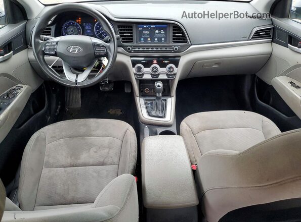 5NPD84LF5KH426113 2019 HYUNDAI ELANTRA Silver Dashboard view