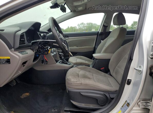 5NPD84LF5KH426113 2019 HYUNDAI ELANTRA Silver Front interior view