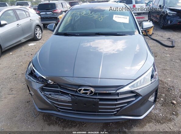 5NPD84LF5KH454185 2019 HYUNDAI ELANTRA Серый Вид спереди