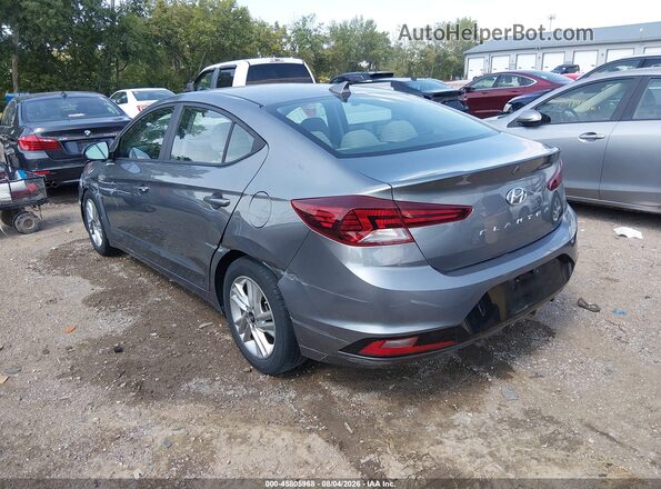 5NPD84LF5KH454185 2019 HYUNDAI ELANTRA Серый Задняя левая четверть