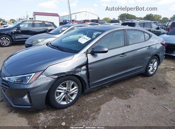 5NPD84LF5KH454185 2019 HYUNDAI ELANTRA Серый 