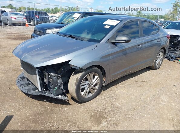 5NPD84LF5KH460049 2019 HYUNDAI ELANTRA Gray Przód lewy