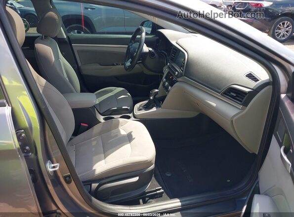 5NPD84LF5KH460049 2019 HYUNDAI ELANTRA Gray Widok wnętrza z przodu