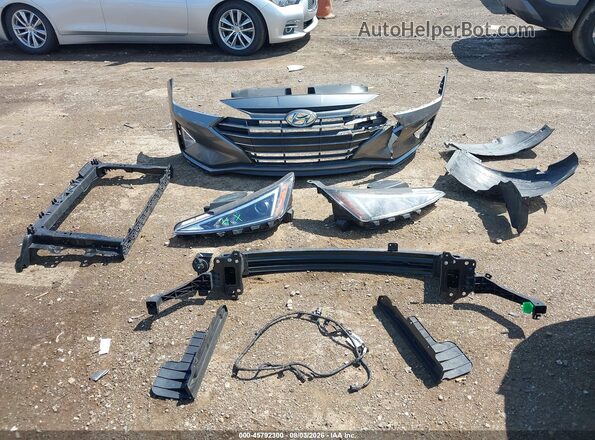 5NPD84LF5KH460049 2019 HYUNDAI ELANTRA Gray Widok zestawu wskaźników