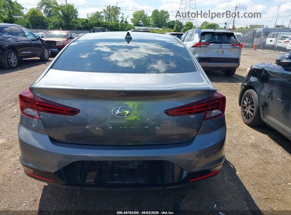5NPD84LF5KH460049 2019 HYUNDAI ELANTRA Gray 