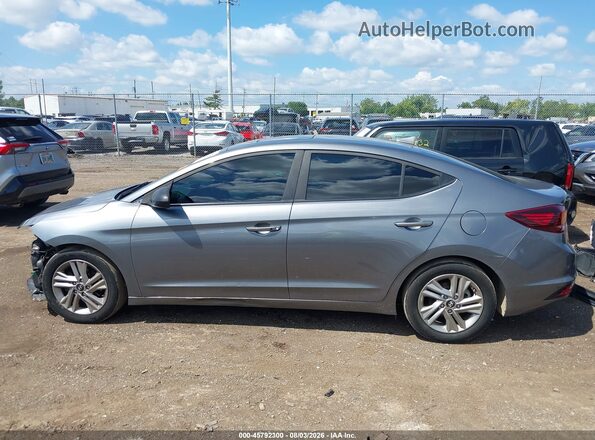 5NPD84LF5KH460049 2019 HYUNDAI ELANTRA Gray 