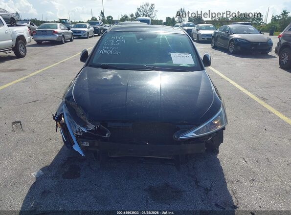 5NPD84LF5KH478759 2019 HYUNDAI ELANTRA Black წინა ხედი