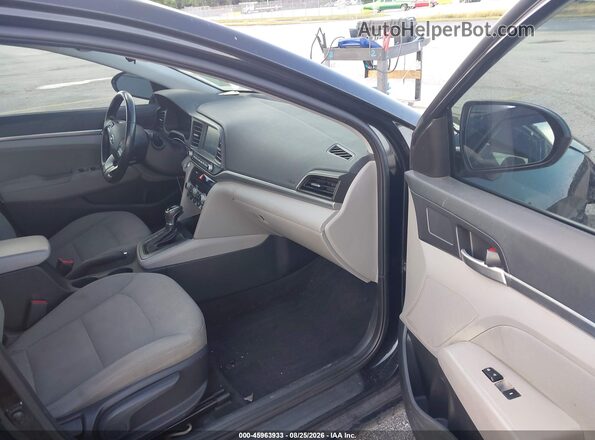5NPD84LF5KH478759 2019 HYUNDAI ELANTRA Black წინა სალონის ხედი