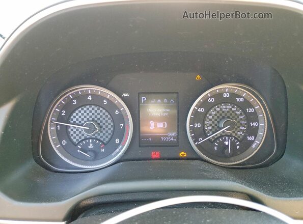 5NPD84LF5LH501944 2020 HYUNDAI ELANTRA Gray Instrument cluster view