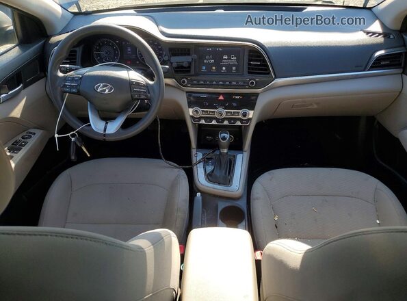 5NPD84LF5LH501944 2020 HYUNDAI ELANTRA Gray Dashboard view