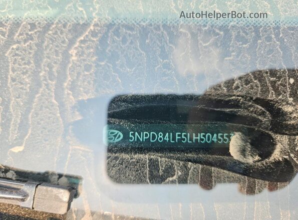 5NPD84LF5LH504553 2020 HYUNDAI ELANTRA White Вид підкапотного простору