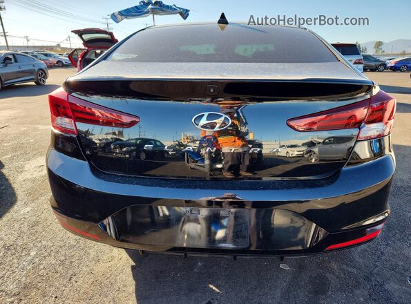 5NPD84LF5LH525970 2020 HYUNDAI ELANTRA Black უკანა ხედი