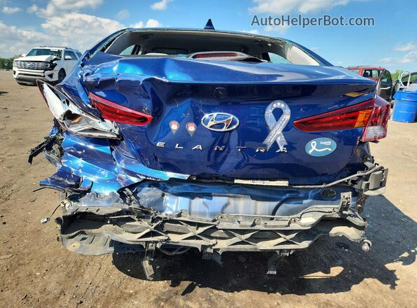5NPD84LF5LH544079 2020 HYUNDAI ELANTRA Blue Հետևի տեսք