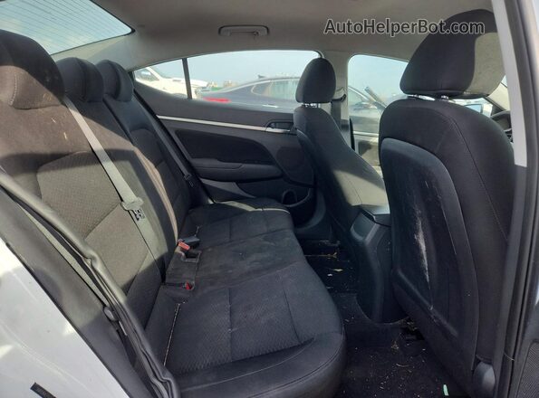 5NPD84LF5LH547953 2020 HYUNDAI ELANTRA White უკანა სავარძლების ხედი