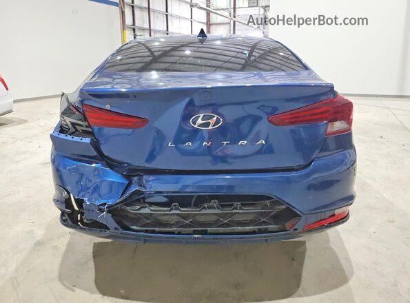 5NPD84LF5LH557057 2020 HYUNDAI ELANTRA Blue Rear view
