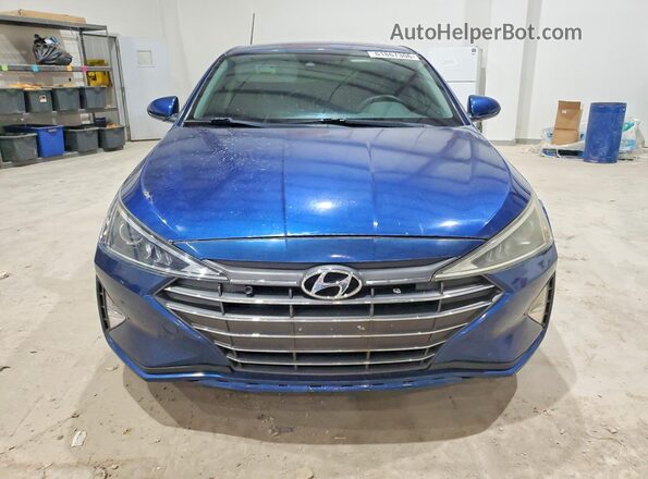 5NPD84LF5LH557057 2020 HYUNDAI ELANTRA Blue Front view