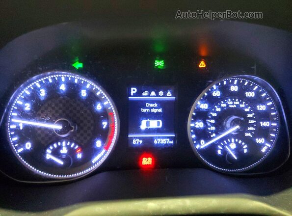 5NPD84LF5LH557057 2020 HYUNDAI ELANTRA Blue Instrument cluster view