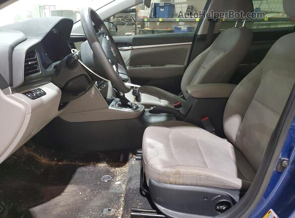 5NPD84LF5LH557057 2020 HYUNDAI ELANTRA Blue Front interior view