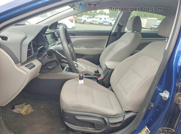 5NPD84LF5LH571427 2020 HYUNDAI ELANTRA Blue Вид салону спереду
