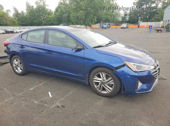 5NPD84LF5LH571427 2020 HYUNDAI ELANTRA Blue Передня права чверть