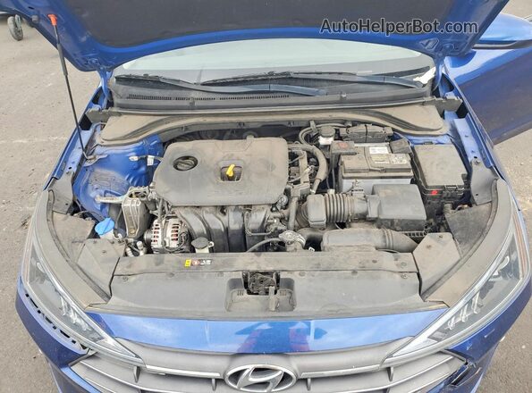 5NPD84LF5LH571427 2020 HYUNDAI ELANTRA Blue Вид задньої частини салону