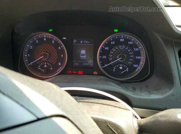 5NPD84LF5LH577616 2020 HYUNDAI ELANTRA White Instrument cluster view