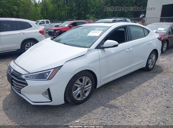 5NPD84LF5LH581584 2020 HYUNDAI ELANTRA White Առջևի ձախ երեք քառորդ տեսարան