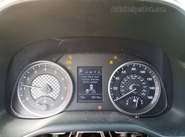 5NPD84LF5LH595906 2020 HYUNDAI ELANTRA Silver Vista del cuadro de instrumentos