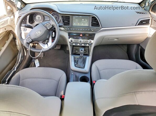5NPD84LF5LH595906 2020 HYUNDAI ELANTRA Silver Vista del salpicadero