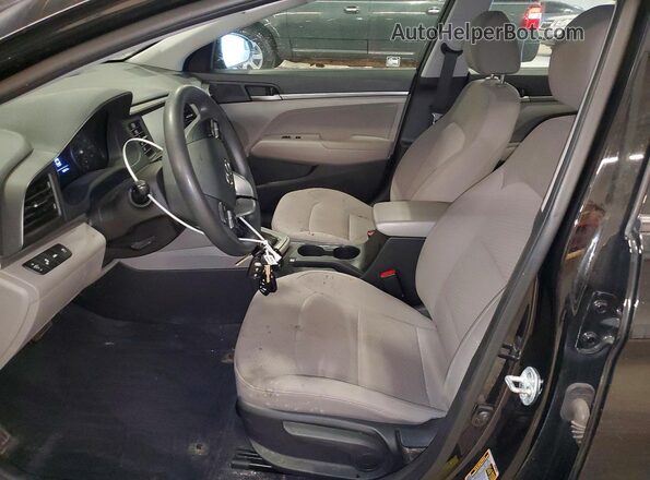 5NPD84LF5LH601249 2020 HYUNDAI ELANTRA Black Widok wnętrza z przodu