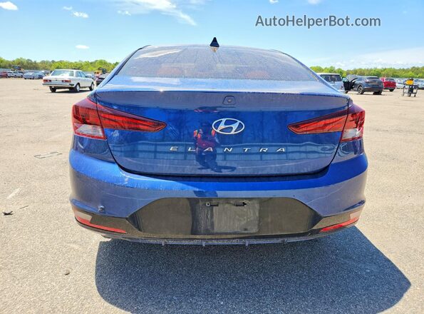 5NPD84LF5LH612753 2020 HYUNDAI ELANTRA Blue Widok z tyłu