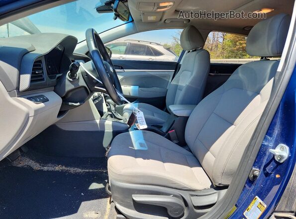 5NPD84LF5LH612753 2020 HYUNDAI ELANTRA Blue Widok wnętrza z przodu