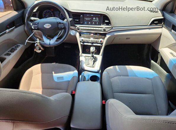 5NPD84LF5LH612753 2020 HYUNDAI ELANTRA Blue Widok deski rozdzielczej