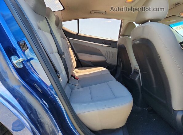 5NPD84LF5LH612753 2020 HYUNDAI ELANTRA Blue Widok tylnych siedzeń