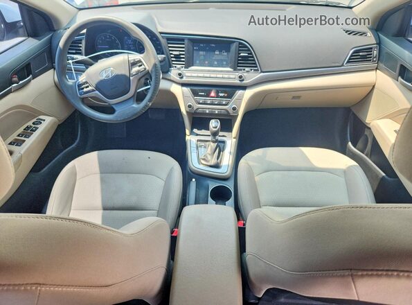 5NPD84LF6HH000391 2017 HYUNDAI ELANTRA White Вид панелі приладів