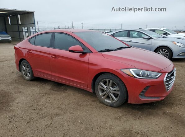 5NPD84LF6HH004487 2017 HYUNDAI ELANTRA Красный Передняя правая четверть