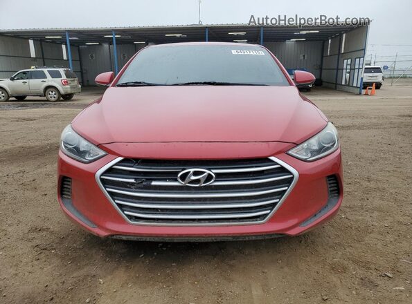 5NPD84LF6HH004487 2017 HYUNDAI ELANTRA Красный Вид спереди