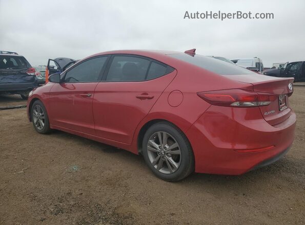 5NPD84LF6HH004487 2017 HYUNDAI ELANTRA Красный Задняя левая четверть