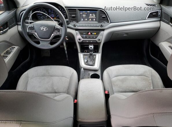 5NPD84LF6HH004487 2017 HYUNDAI ELANTRA Красный Вид панели приборов