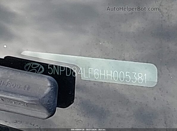 5NPD84LF6HH005381 2017 HYUNDAI ELANTRA Белый 