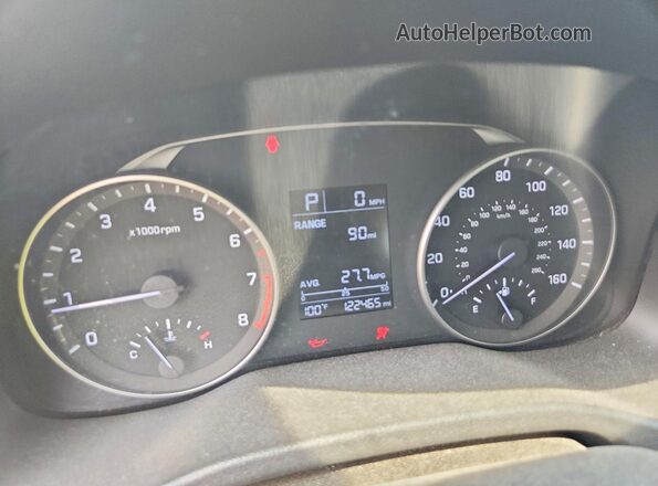 5NPD84LF6HH009446 2017 HYUNDAI ELANTRA Black Вид щитка приладів