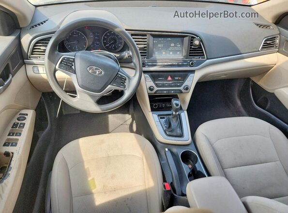 5NPD84LF6HH009446 2017 HYUNDAI ELANTRA Black Вид панелі приладів