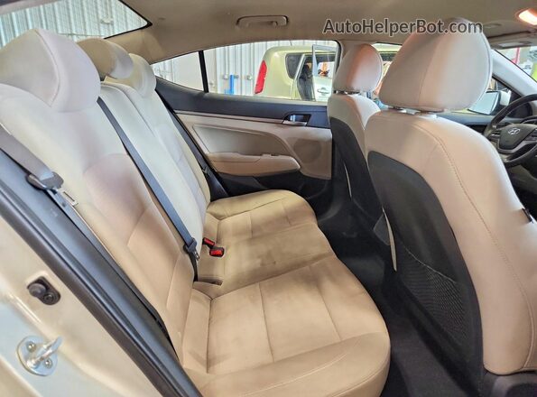 5NPD84LF6HH015621 2017 HYUNDAI ELANTRA Желто-коричневый Вид задних сидений