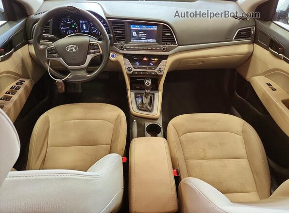 5NPD84LF6HH015621 2017 HYUNDAI ELANTRA Желто-коричневый Вид панели приборов