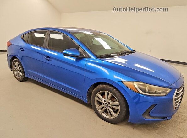 5NPD84LF6HH032158 2017 HYUNDAI ELANTRA Синий Передняя правая четверть