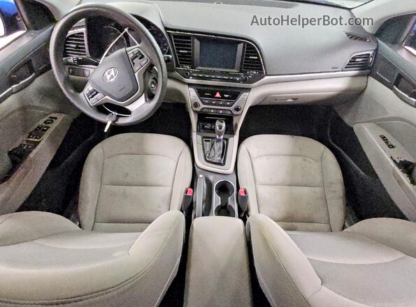 5NPD84LF6HH032158 2017 HYUNDAI ELANTRA Синий Вид панели приборов