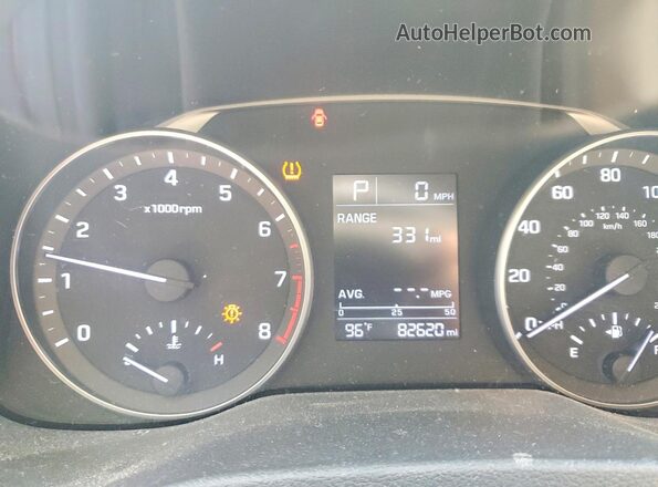 5NPD84LF6HH038221 2017 HYUNDAI ELANTRA Red Instrument cluster view